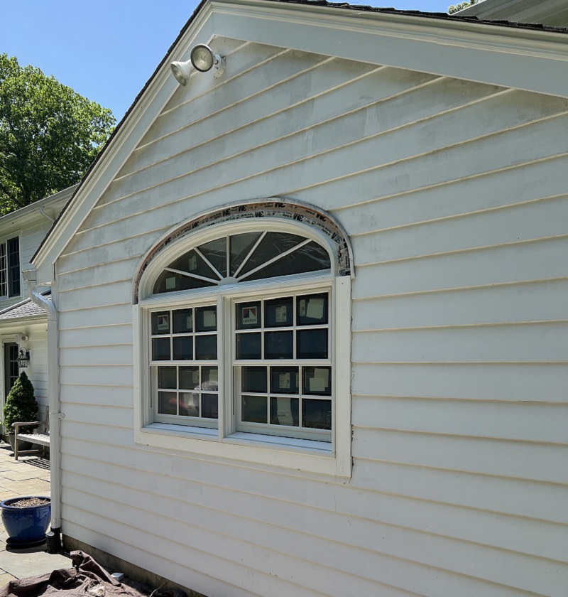Exterior window prepare for trim